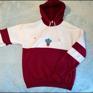 Cute graphic hoodie with cactus size M 8-10